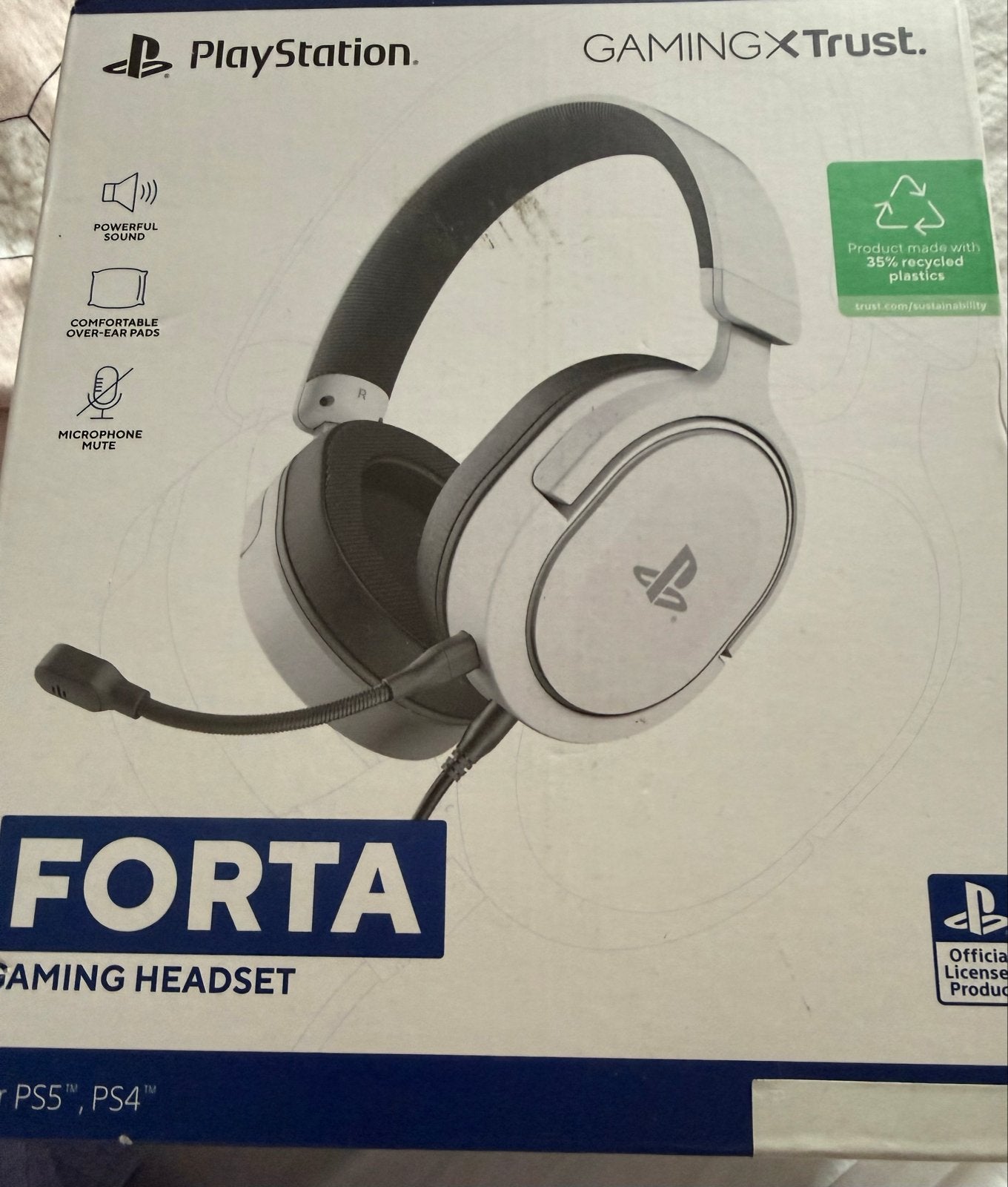 TRUST GXT 498 Forta Over-ear Gaming-headset Wit Nieuw!