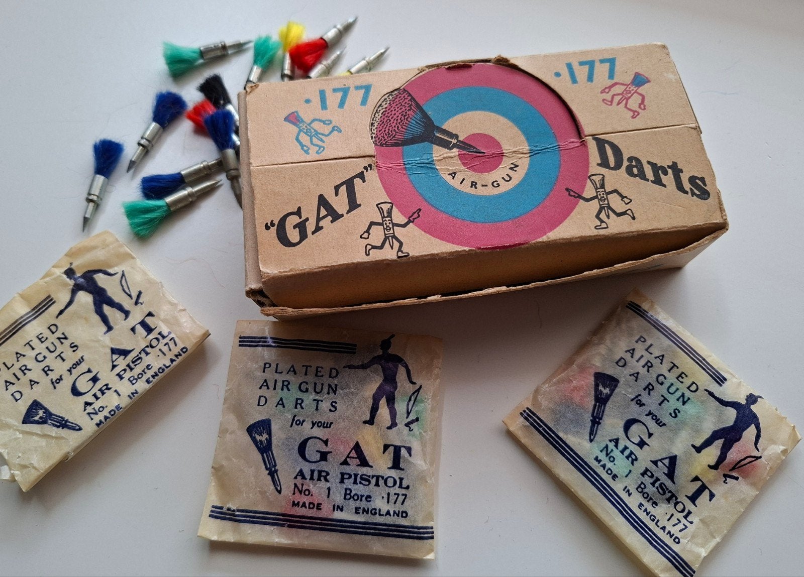 oud speelgoed darts, Ophalen of Verzenden, Gebruikt