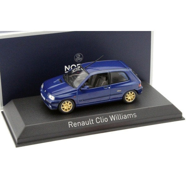 Renault Clio Williams 1996 Blauw Schaal 1/43 Norev, Auto, Norev, Ophalen of Verzenden, Norev
