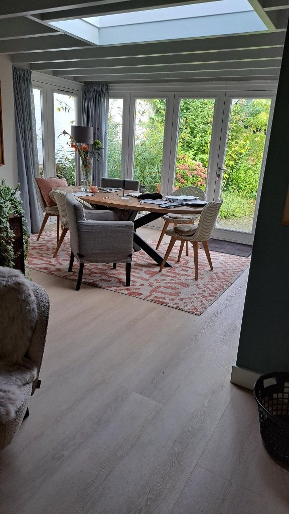 Mooie Gordijnen voor achterpui woonkamer, Ophalen, Plooiafwerking, Kwantum, 221 cm