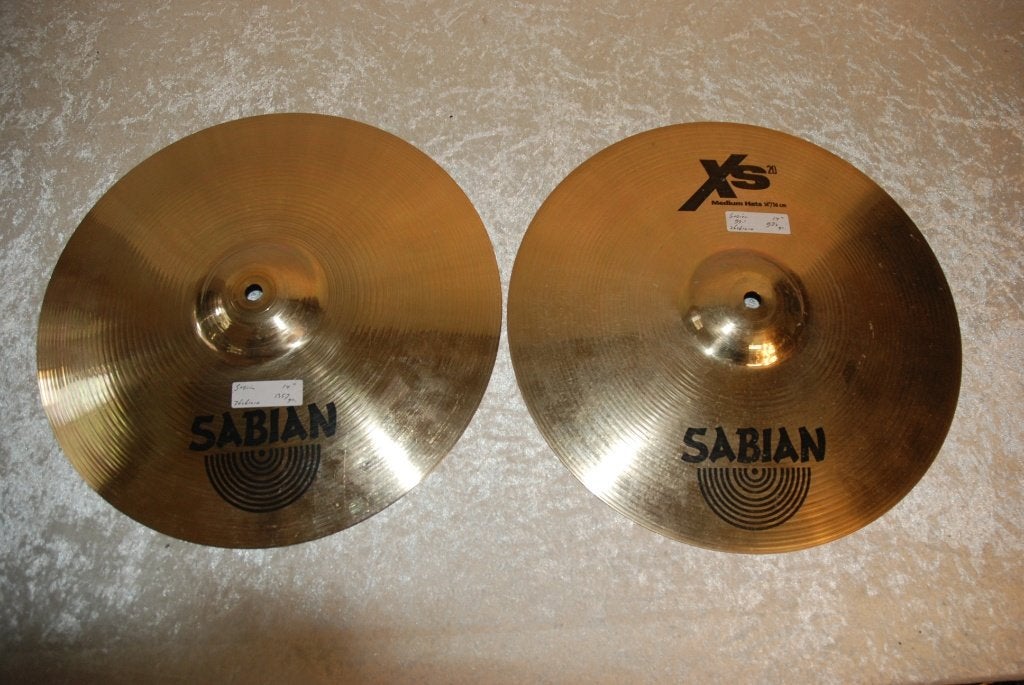 Sabian XS hihat bekkens 982/1357gr 14 inch  <26261010>, Sabian, Gebruikt, ., Drums of Percussie