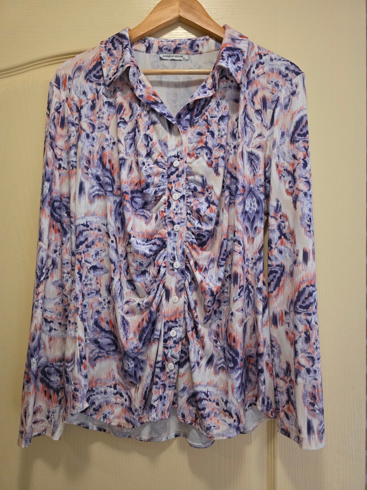 Angelle Milan Blouse XXL - Bloemenprint, Angelle Milan, Meerkleurig, Maat 46/48 (XL) of groter, Ophalen of Verzenden