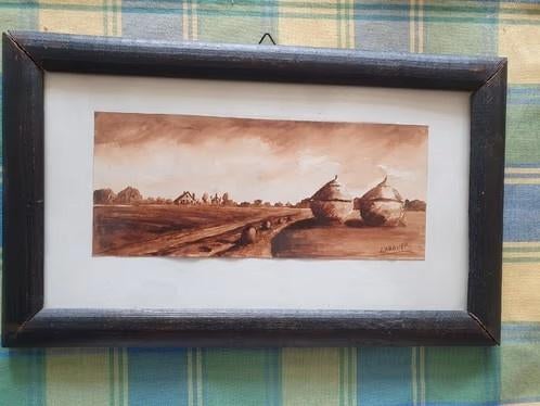 omgeving Zelhem Jan Abbink (1915-1992) origineel geschilderd, Ophalen