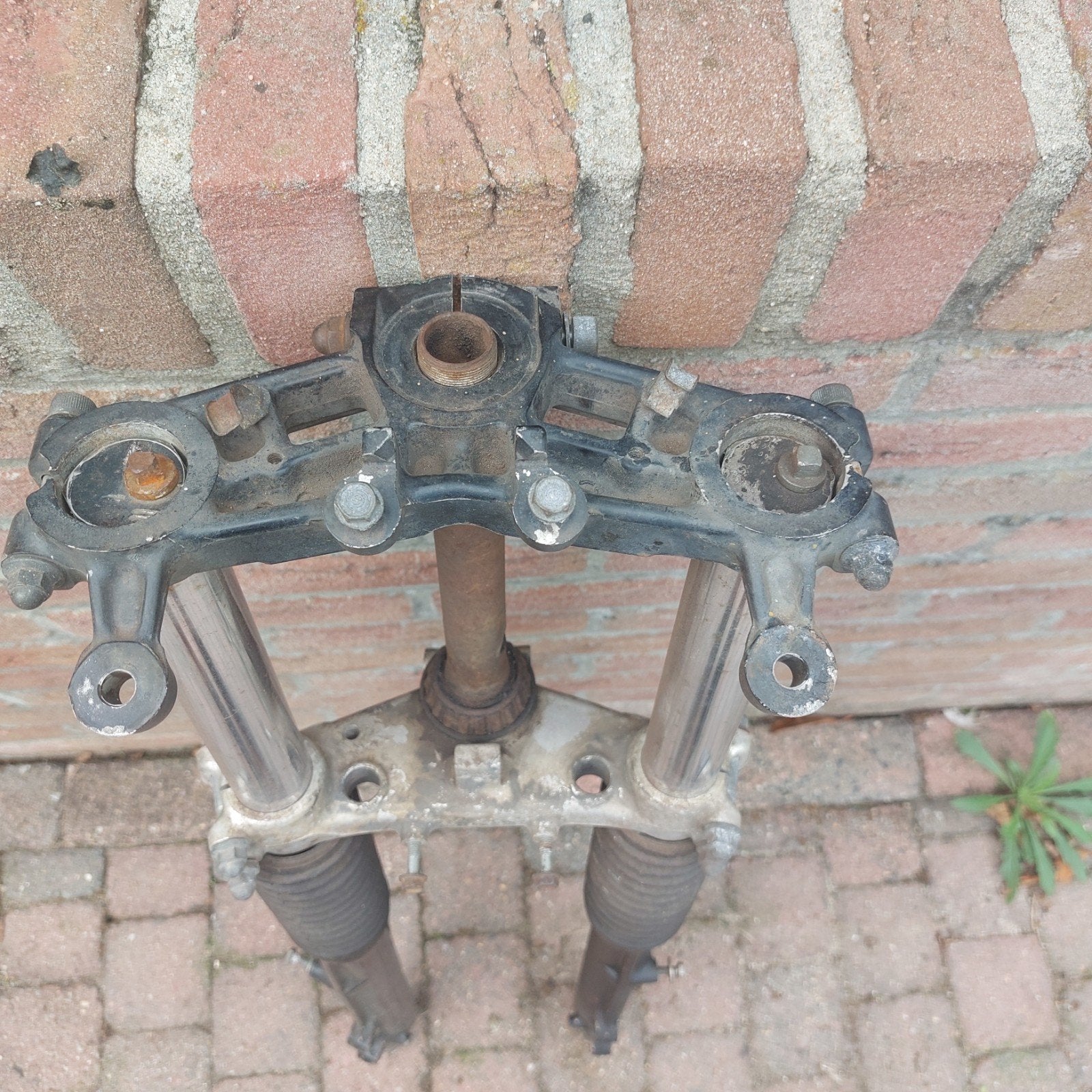 Honda Bol Dor Voorvork met kroonplaten - Motoronderdeel, Ophalen of Verzenden