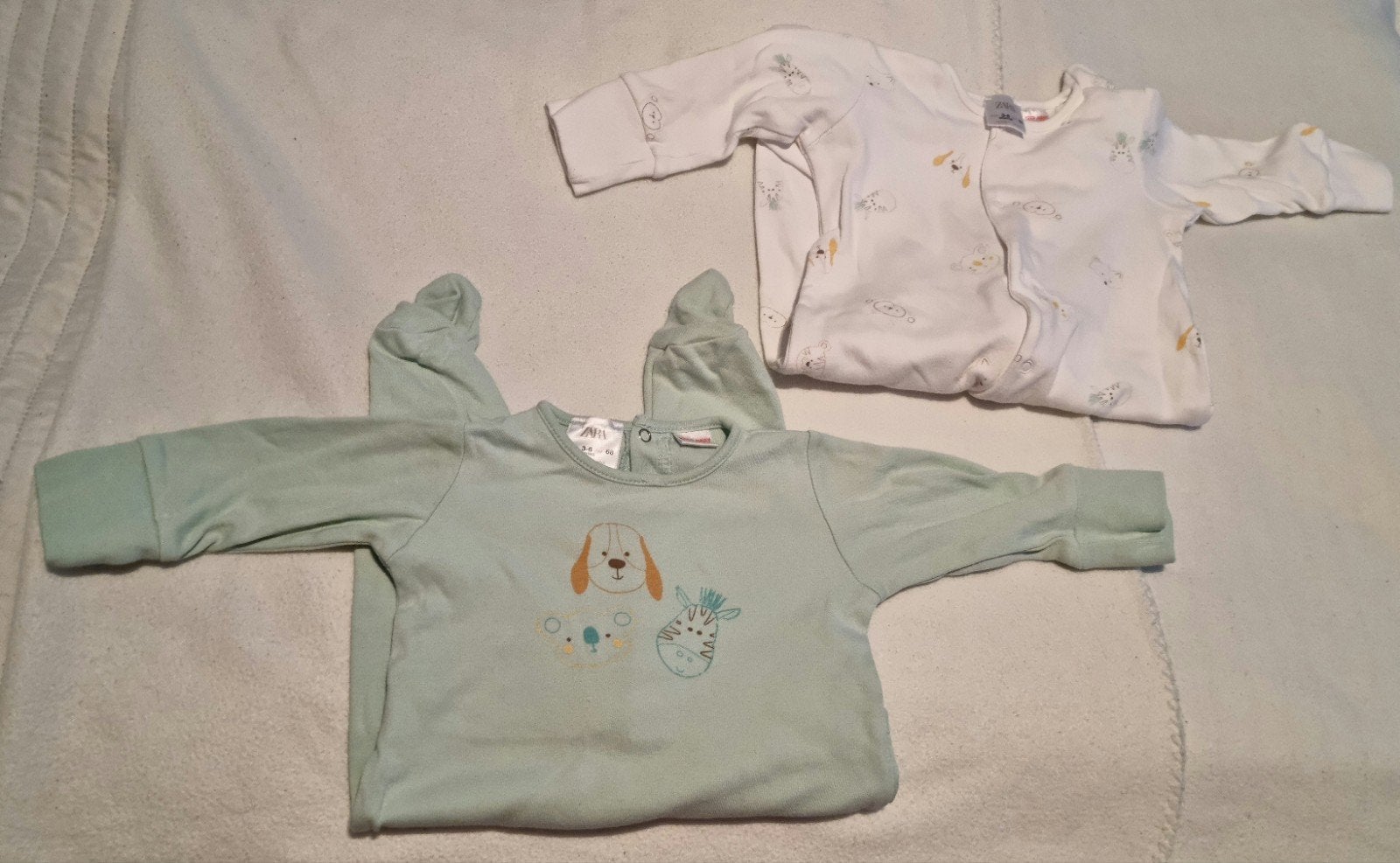 2 x zara boxpakjes baby kleding maat 68 dieren hond pakje, Gebruikt, Zara, Pakje, Verzenden