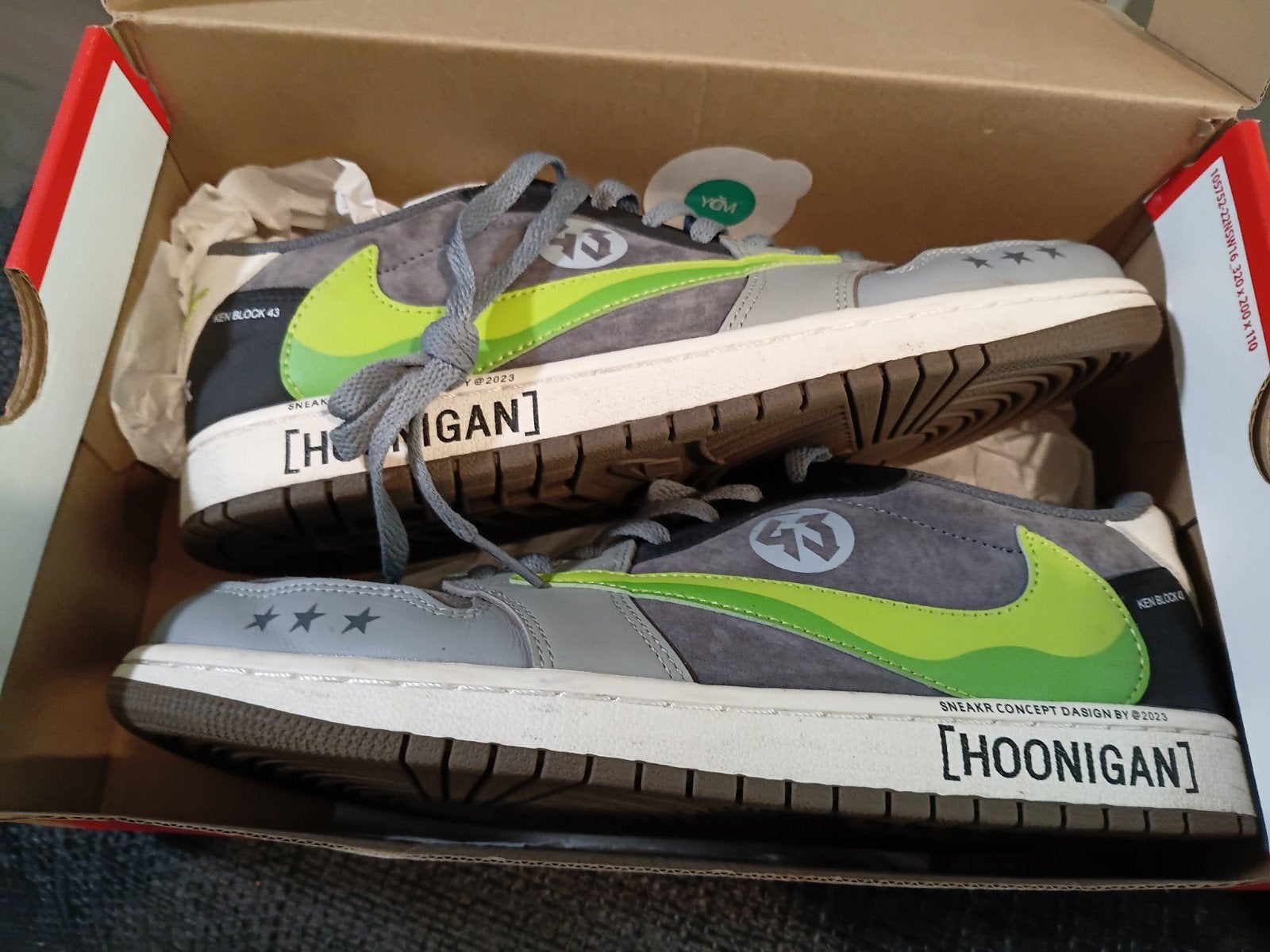 Nike Dunk Low Hoongan Custom Sneakers, Overige kleuren, Nike, Ophalen of Verzenden, Sneakers of Gympen