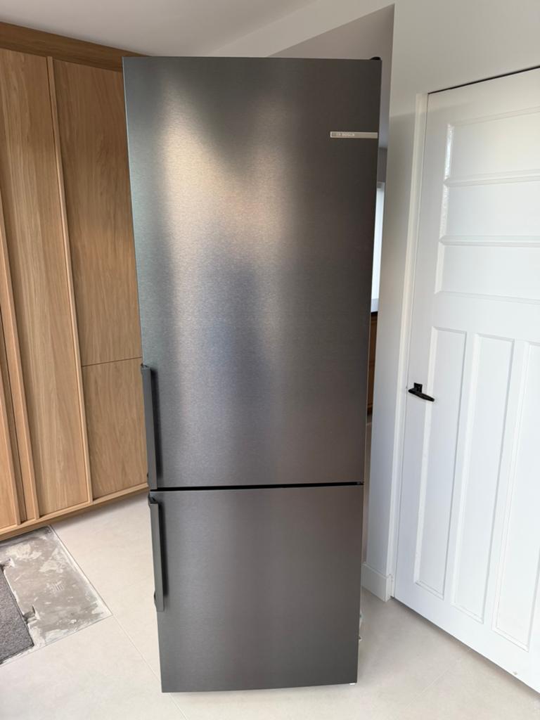 XL Bosch Koelvriescombinatie, Witgoed en Apparatuur, Koelkasten en IJskasten, Ophalen, 200 liter of meer, 60 cm of meer, Met aparte vriezer