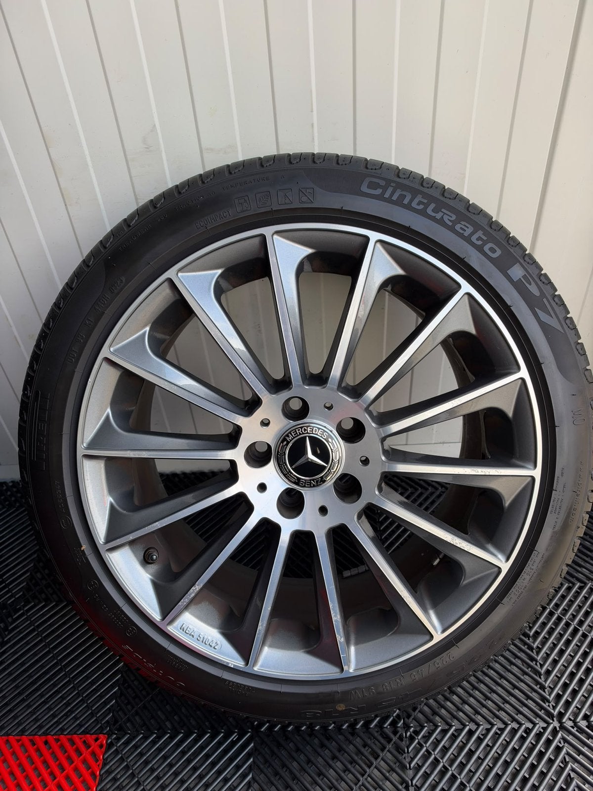 18 inch Mercedes AMG velgen 5x112, Ophalen, 18 inch, Velg(en), Zomerbanden