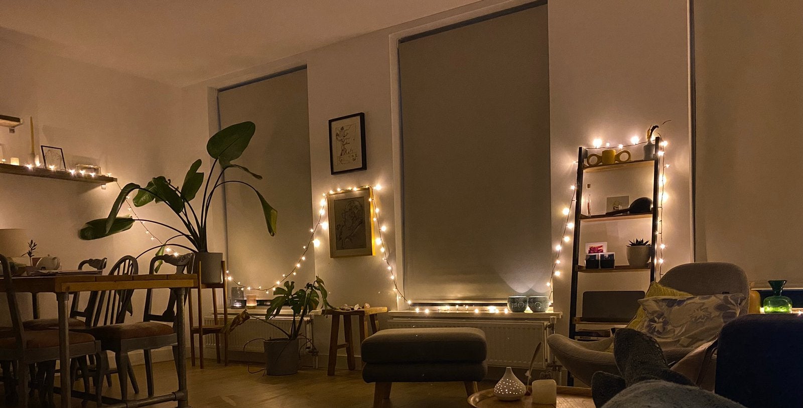 Drie verduisterende Veneta rolgordijnen lichtgrijs, Ophalen, 120 cm, Gebruikt, Verduisterend