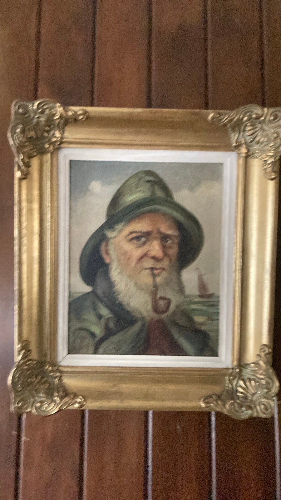 Olieverfschilderij visser met pijp, gesigneerd J. van Berk, Antiek en Kunst, Kunst | Schilderijen | Klassiek, Ophalen, Doek, Portret of Personen
