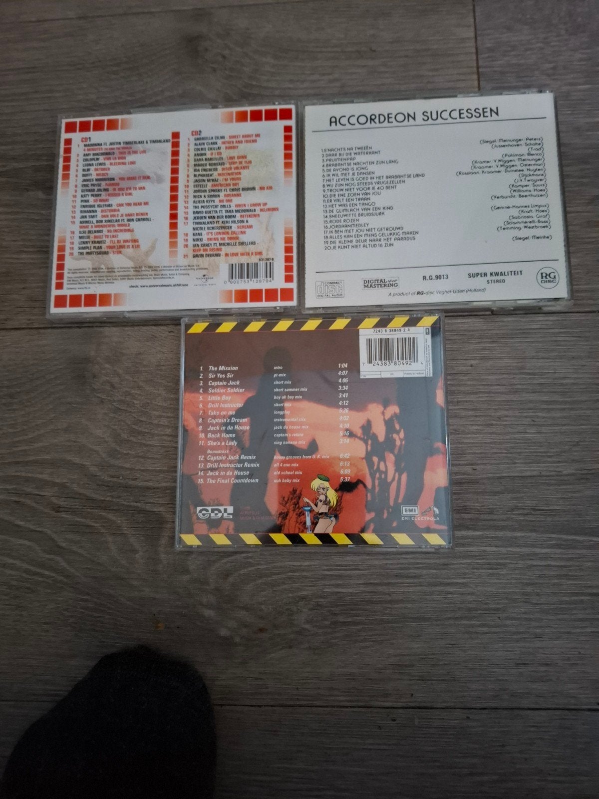 CD's: 538 Hitzone, Accordeon Successen, Captain Jack, Cd's en Dvd's, Ophalen of Verzenden, Gebruikt, Pop, Album