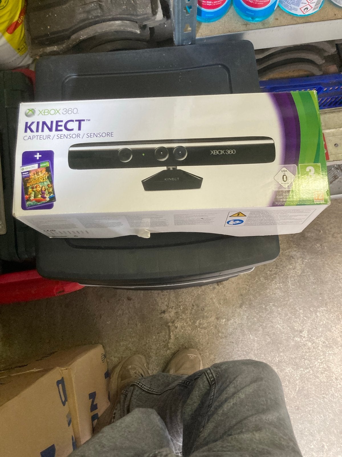 Xbox 360 Kinect Sensor met Adventures Game, Spelcomputers en Games, Spelcomputers | Xbox | Accessoires, Ophalen of Verzenden, Zo goed als nieuw