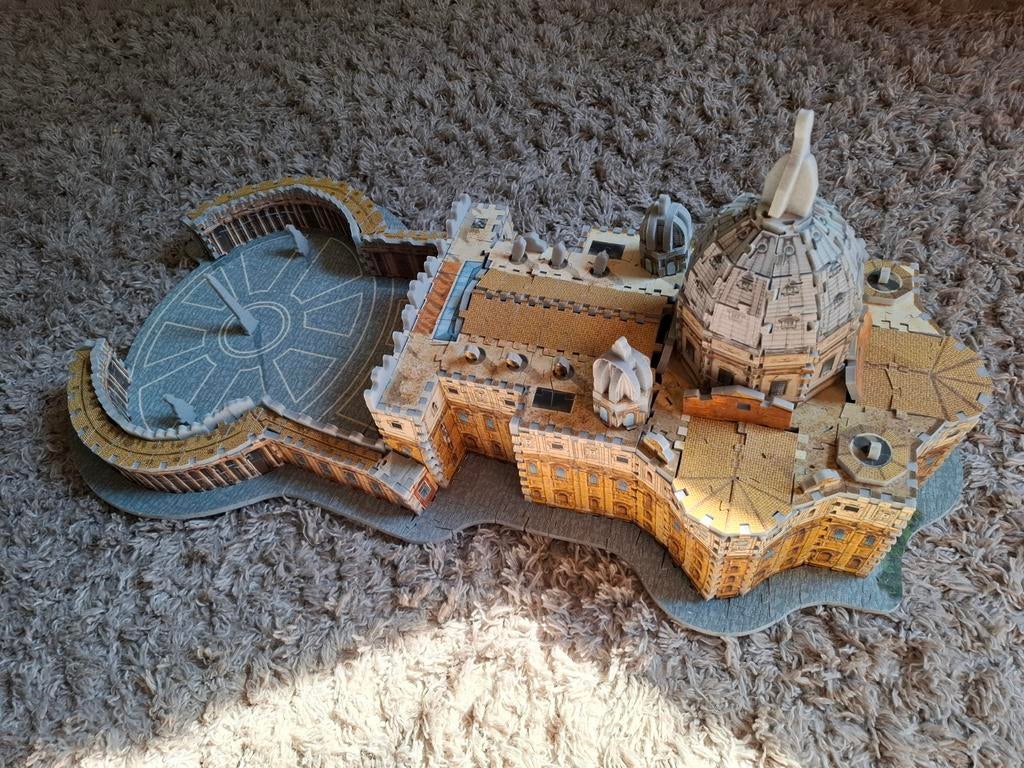 3D puzzel Sint Pieter basiliek, Vaticaan, Rome, MB, groot, Ophalen of Verzenden, 500 t/m 1500 stukjes, Rubik's of 3D-puzzel