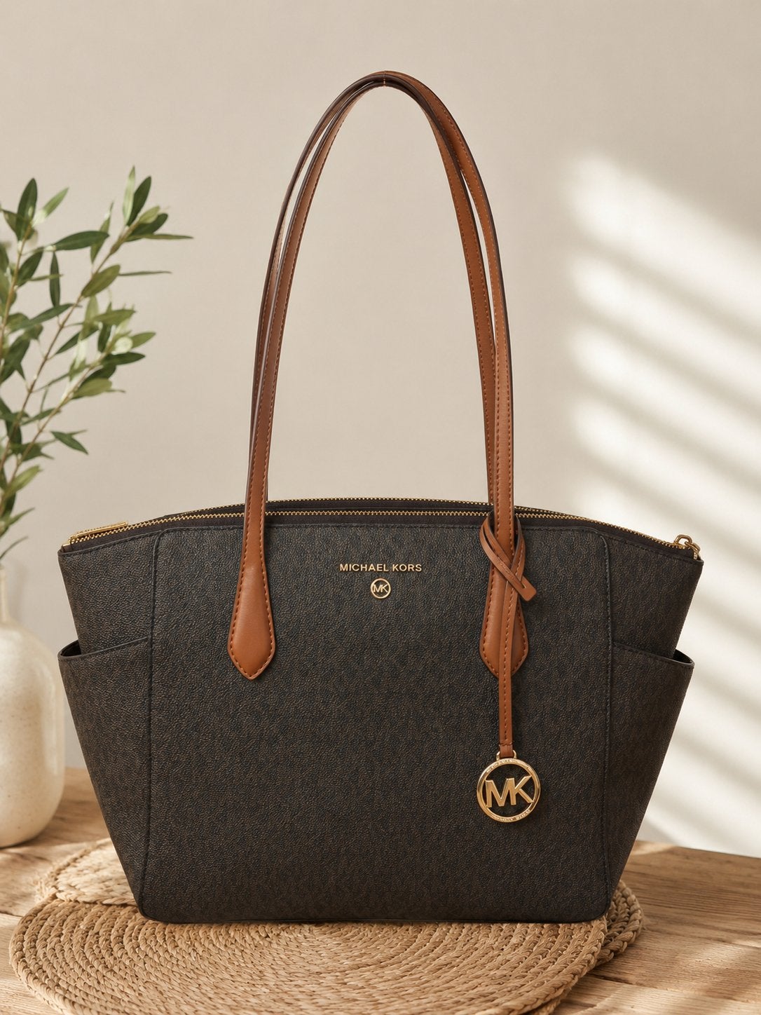 Michael Kors, Sieraden, Tassen en Uiterlijk, Ophalen of Verzenden, Nieuw, Bruin, Schoudertasje