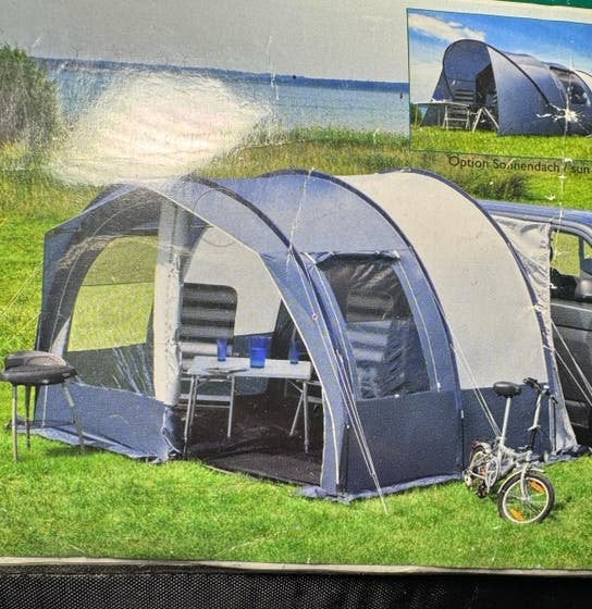 240x340 DWT Zelte Fjord 25 Autotent Voortent Camper Bus, Caravans en Kamperen, Ophalen of Verzenden, Zo goed als nieuw, Tot en met 2