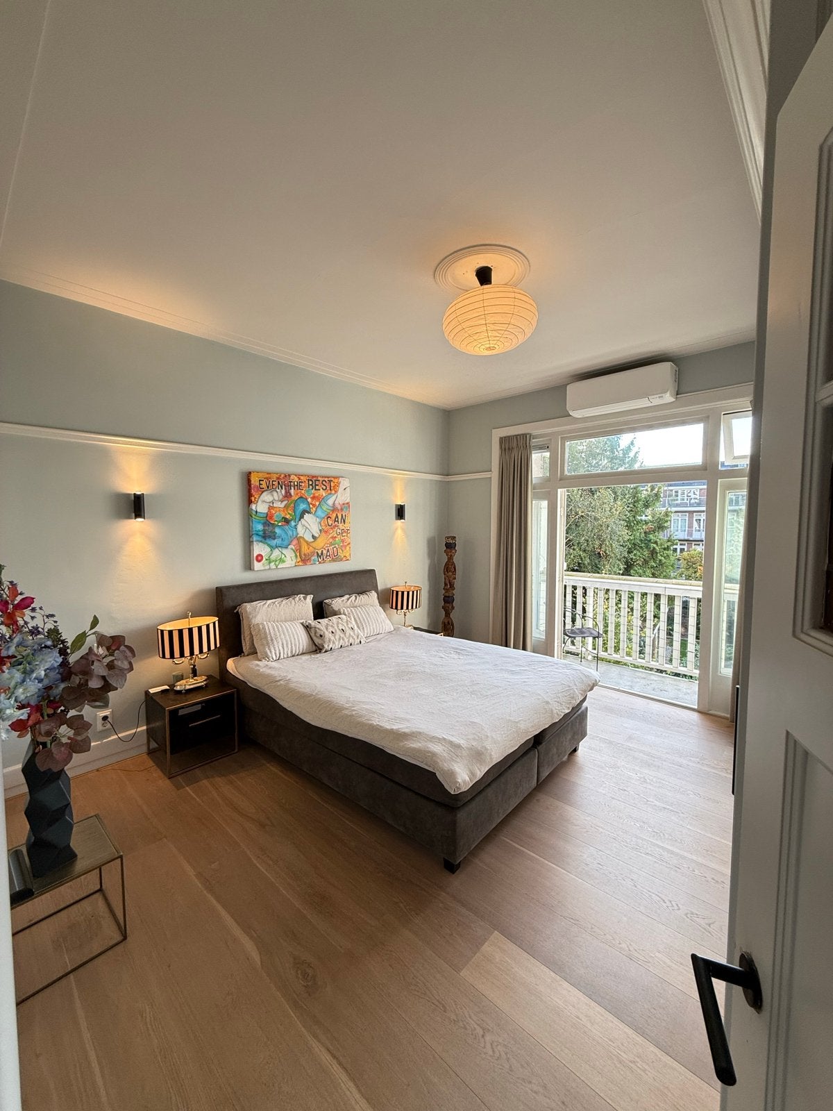 Tweepersoons boxspring bed met pullman topper