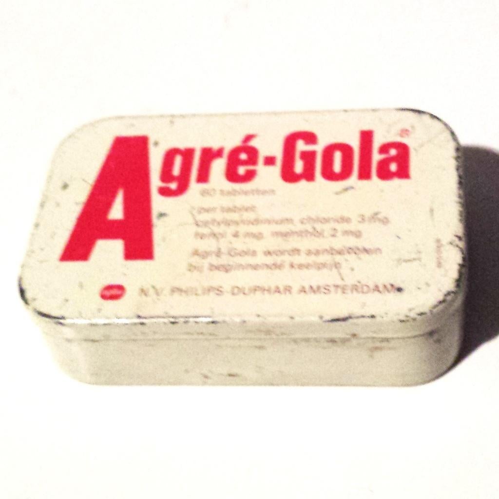 Oud blik Agre-Gola, Ophalen of Verzenden, Gebruikt, Overige