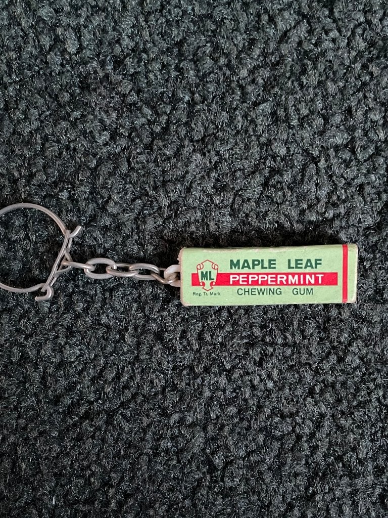 Maple Leaf Peppermint kauwgom sleutelhanger, Ophalen of Verzenden, Zo goed als nieuw, Merk
