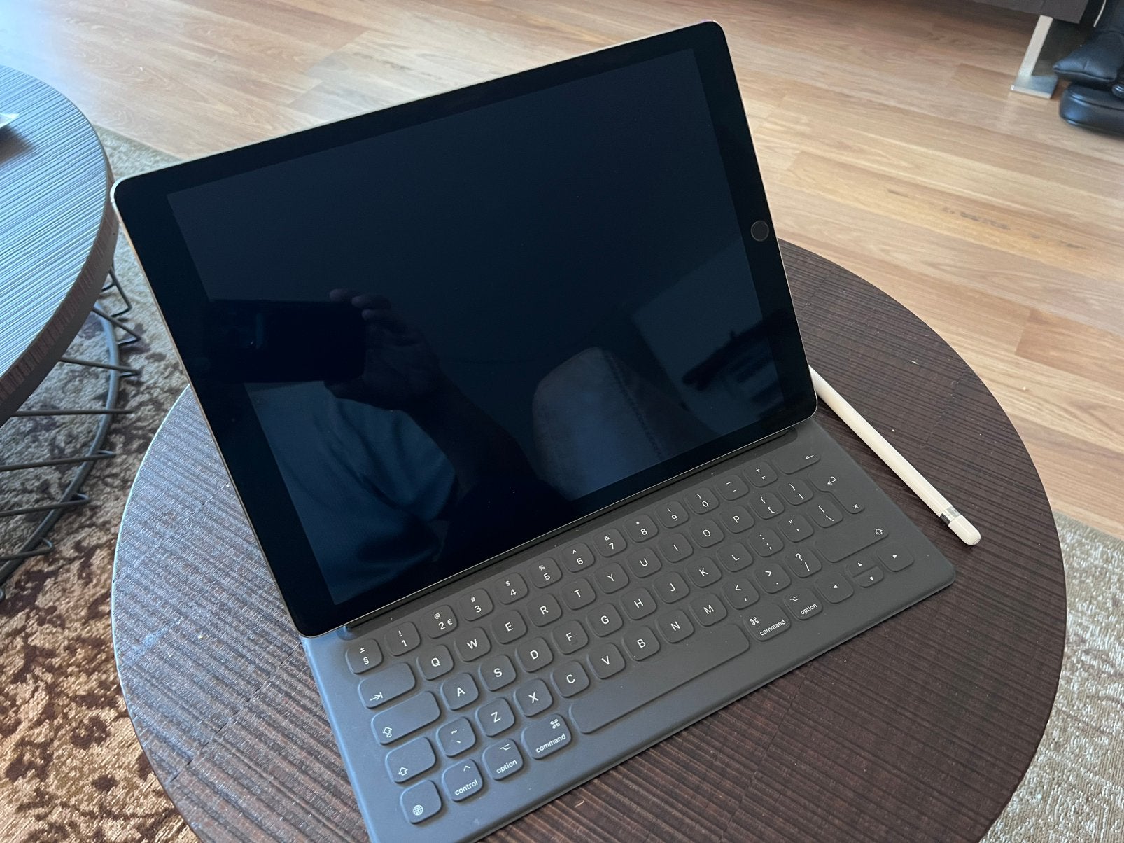 Apple iPad Pro 12,9” 128 GB Wi-Fi + Apple Pencil + Keyboard, Computers en Software, Windows Tablets, Gebruikt, Wi-Fi, 13 inch of meer