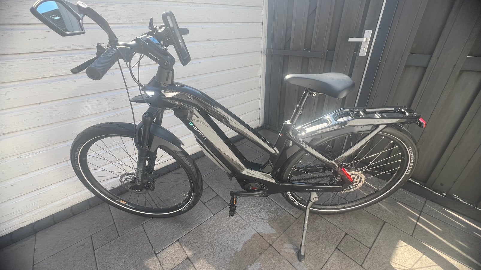 Zeer mooie hybride E-bike, merk: Bianchi E-Omnia, Zwart., Ophalen of Verzenden, Zo goed als nieuw