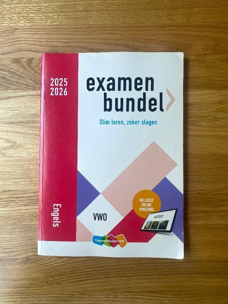 Examenbundel Engels VWO 2025/2026, Gelezen, VWO, Engels, ThiemeMeulenhoff