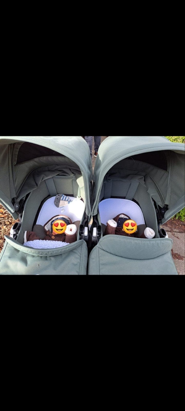 Bugaboo Donkey 5 twin Complete Set met Maxi-Cosi steun en ex, Ophalen, Gebruikt, Duowagen, Bugaboo