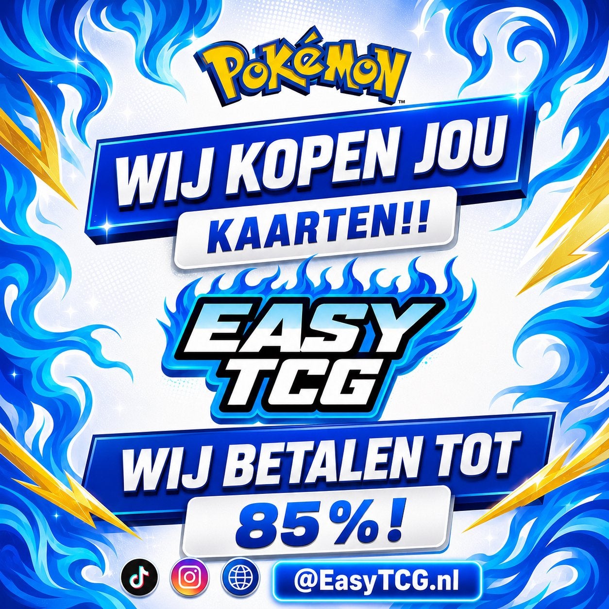Wij kopen jouw Pokémon kaarten/collectie, Ophalen of Verzenden, Gebruikt, Meerdere kaarten