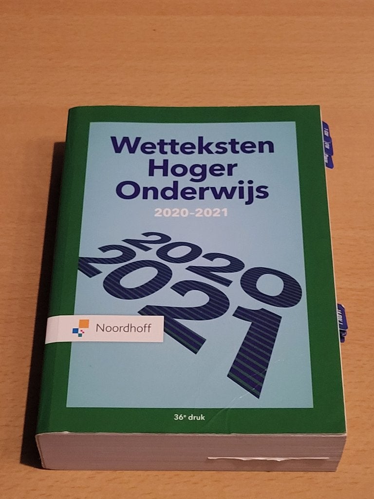 Wetteksten hoger onderwijs 2020-2021, Ophalen of Verzenden, Zo goed als nieuw, Economie en Marketing
