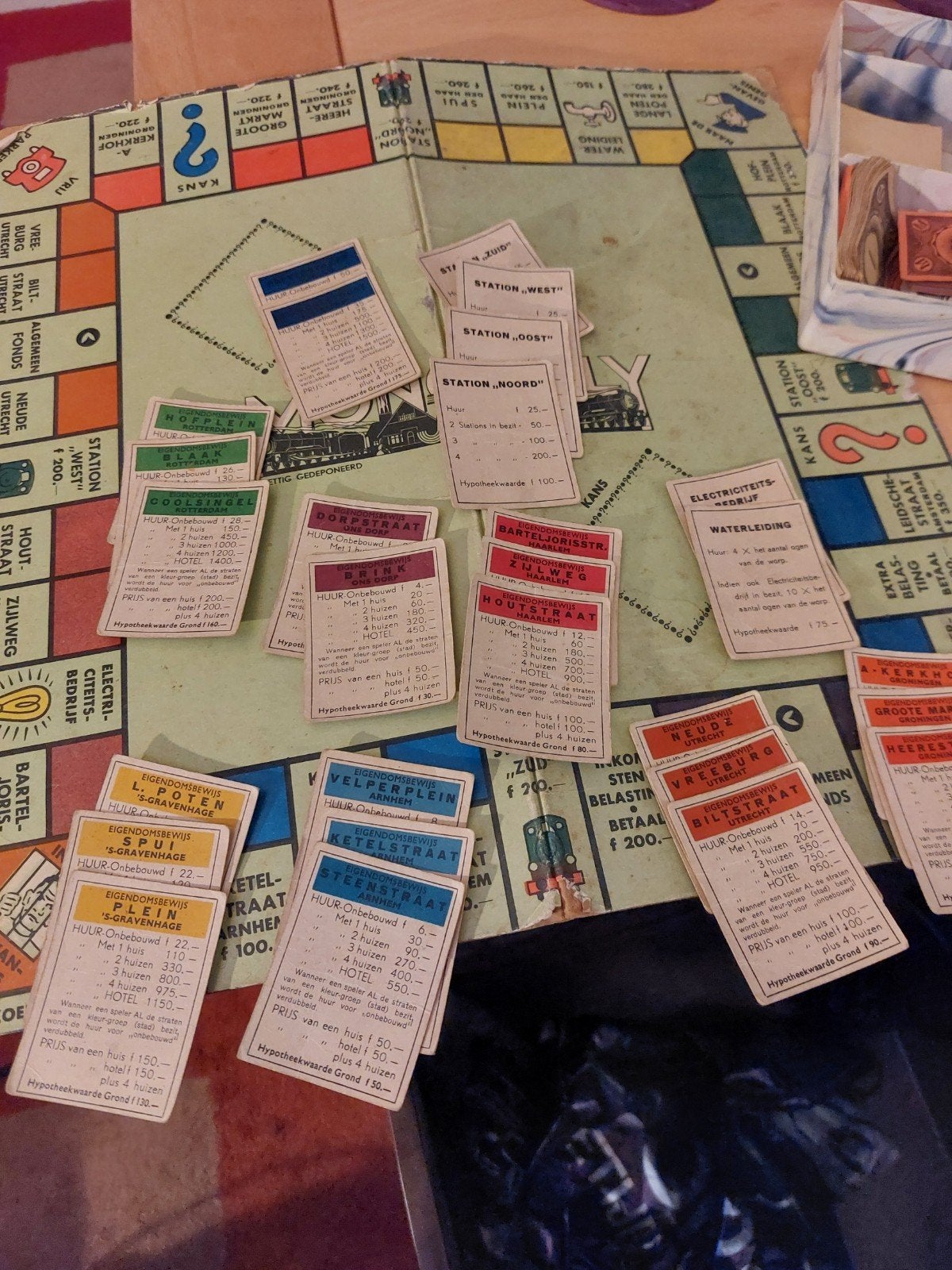 Oorlogseditie Monopoly Junior Bordspel 1941-1942, Hobby en Vrije tijd, Drie of vier spelers, Ophalen of Verzenden, Gebruikt