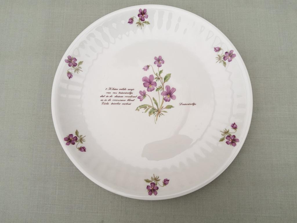 Libelle Wilde Bloemen servies - Gebakstel, Antiek en Kunst, Ophalen of Verzenden