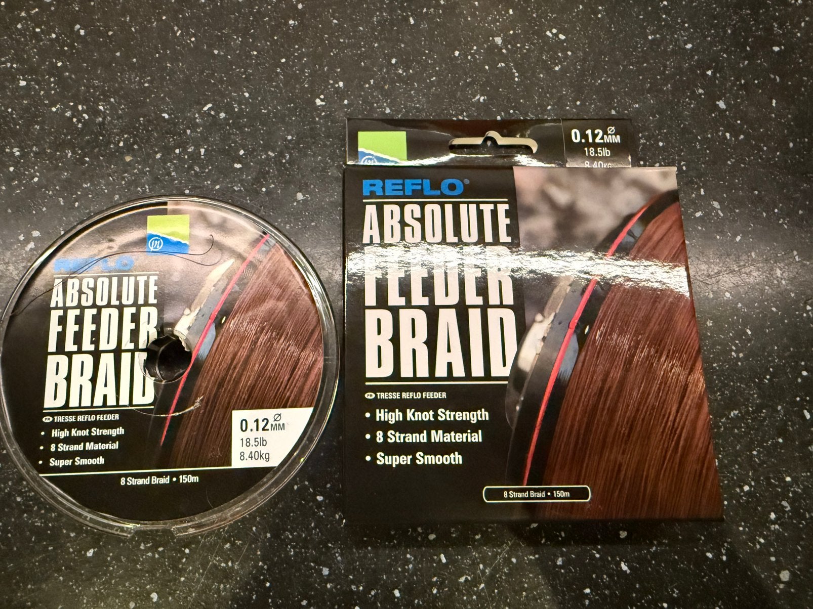 Preston Absolute Feeder Braid 0.12mm 150m, Watersport en Boten, Ophalen of Verzenden, Zo goed als nieuw, Vislijn