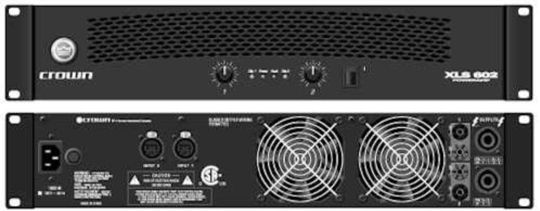 Crown XLS 602 Versterker - Krachtige Eindversterker, 60 tot 120 watt, Ophalen, Overige merken, Gebruikt