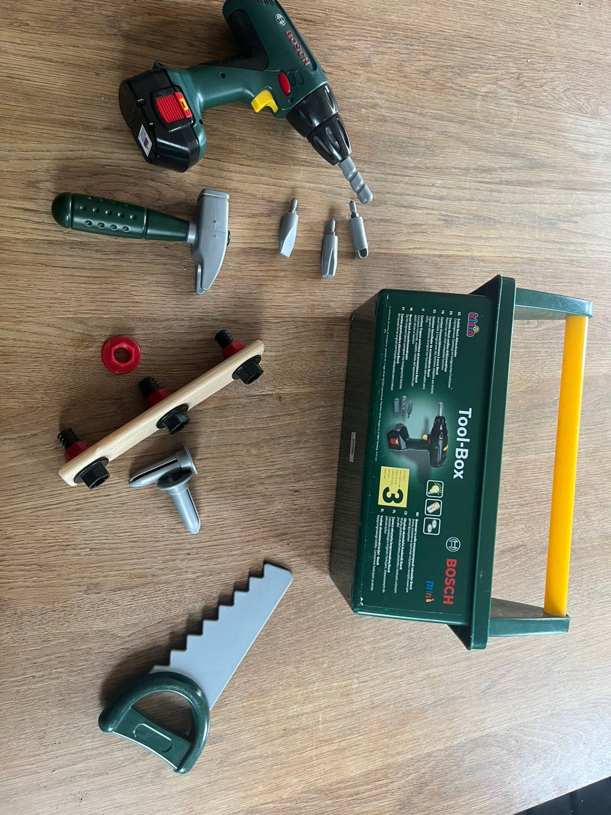 Bosch speelgoed toolbox, Kinderen en Baby's, Speelgoed | Overig, Ophalen, Gebruikt, Jongen of Meisje