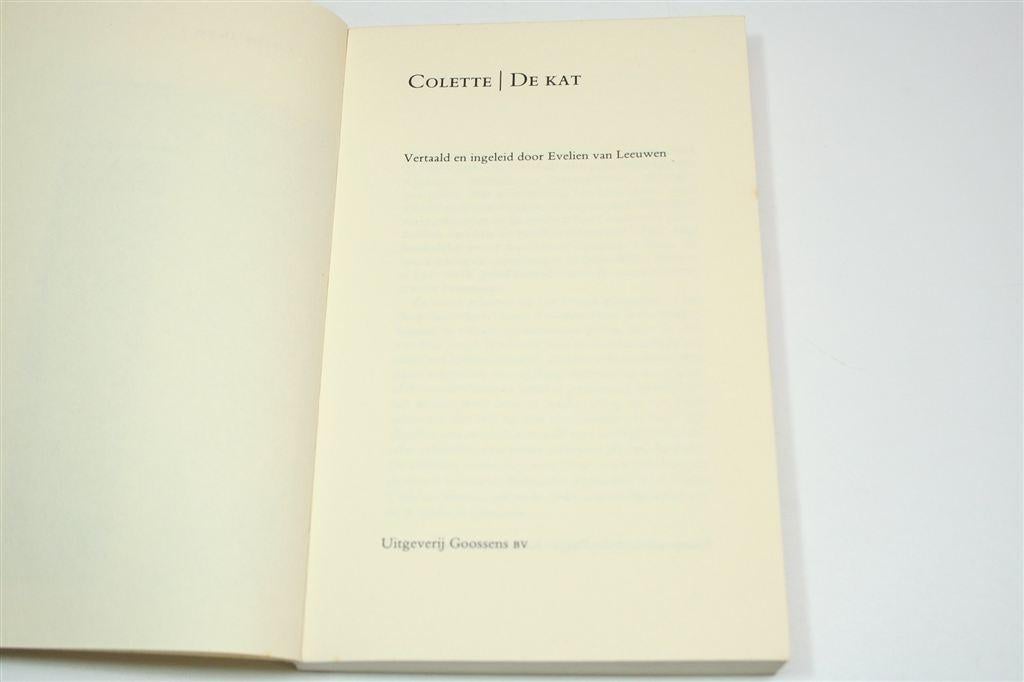 De Kat — Sidonie Gabrielle Colette — Roman, Boeken, Literatuur, Ophalen of Verzenden, Gelezen