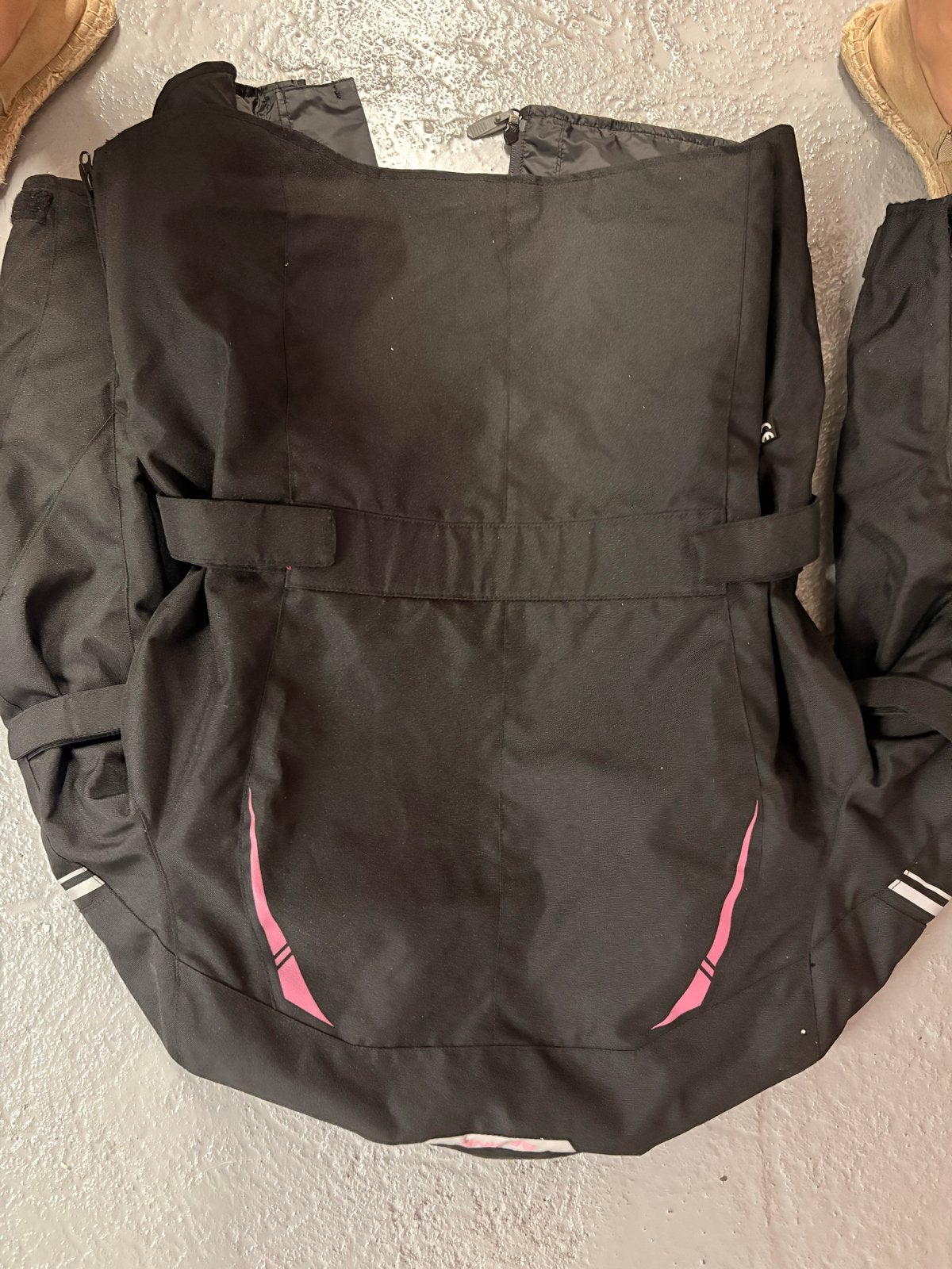 Bering Lady Penelope Motorjas - Zwart/Roze Textiel, Ophalen of Verzenden, Tweedehands, Dames, Jas | textiel