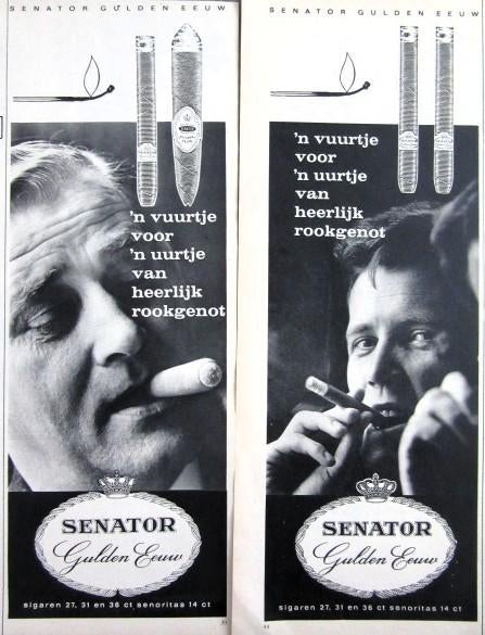 28 vintage advertenties reclames sigaren 62-81 sigaar George, Verzamelen, Ophalen of Verzenden, Gebruikt, Sigarenbandjes