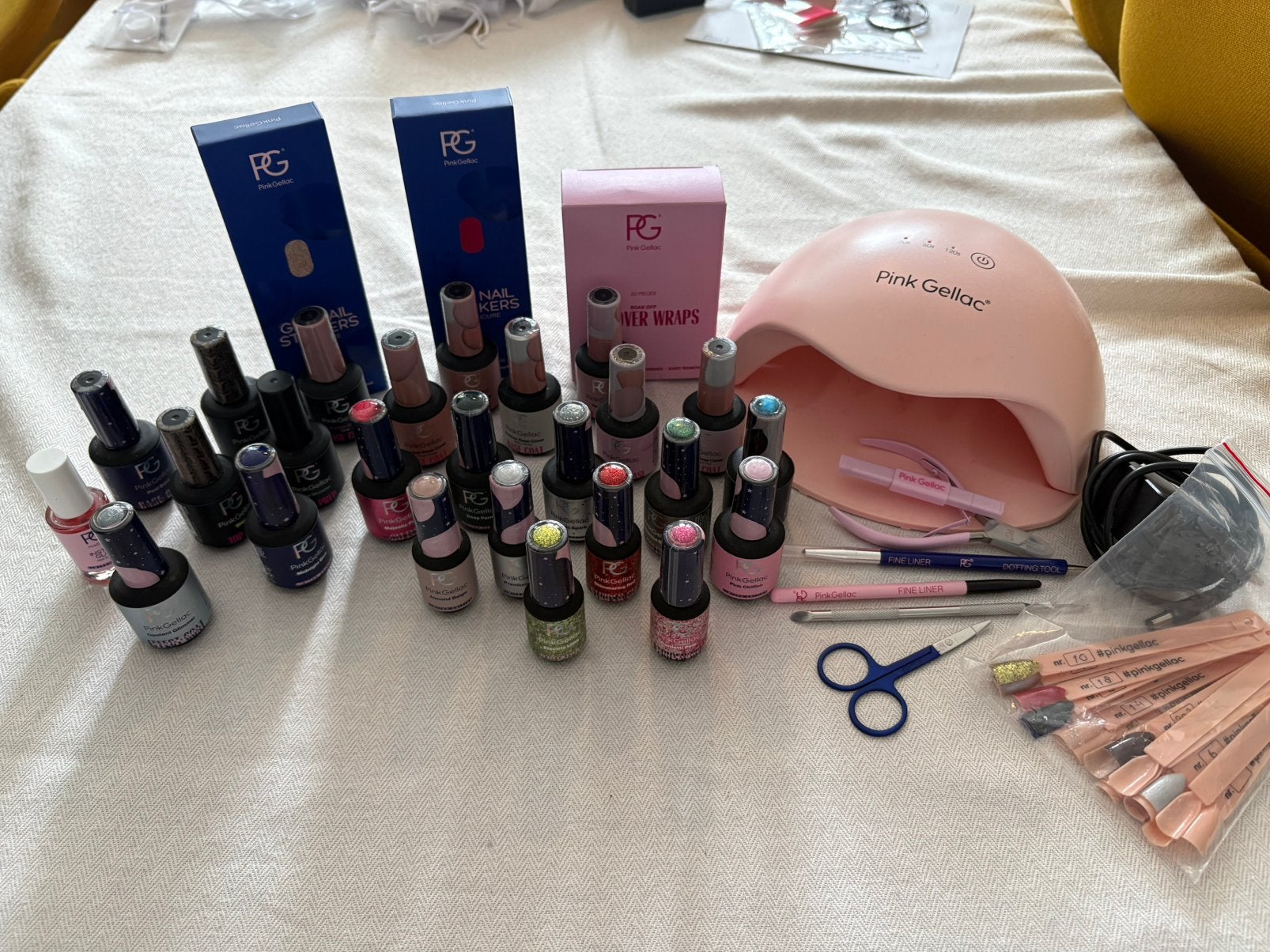 Pink Gellac Set, Ophalen, Zo goed als nieuw, Handen en Nagels