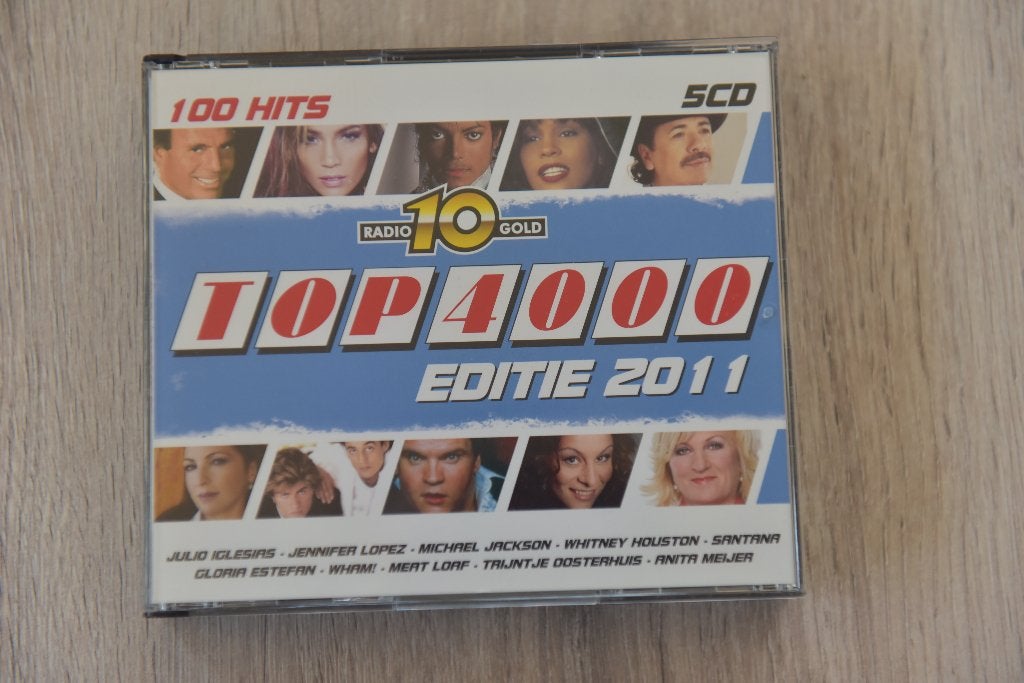 RADIO 10 GOLD - TOP 4000 EDITIE 2011 -  100 HITS 5CDbox, Boxset, Verzenden, Inclusief doosje, Zo goed als nieuw