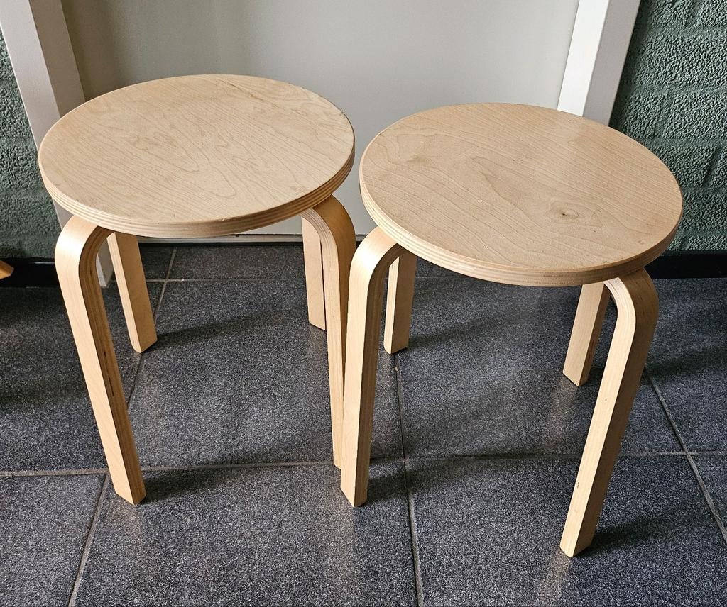 2x Vintage 90s IKEA Frosta Krukjes stapelbaar, Ophalen, Gebruikt, Twee, Bruin
