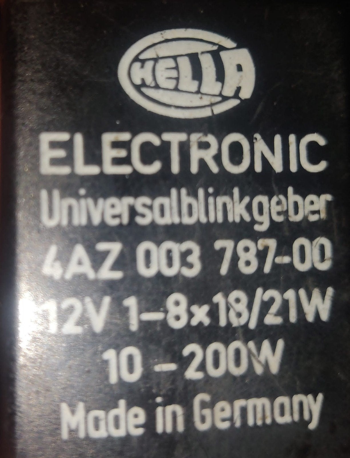 Hella Elektronisch Universeel Knipperlichtrelais 12V, Ophalen of Verzenden, Gebruikt, Universele onderdelen