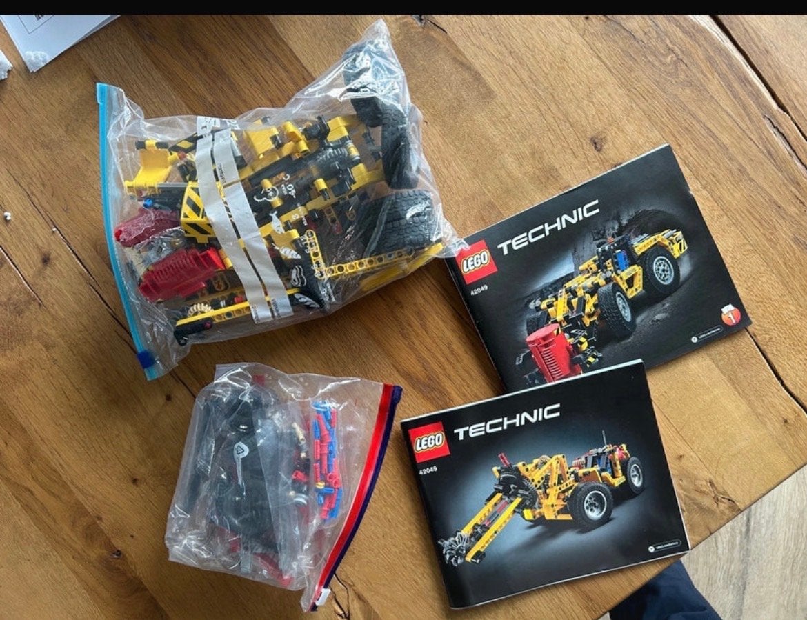 LEGO Technic 42049 Mijnlader met instructieboekjes, Ophalen of Verzenden, Gebruikt, Overige merken