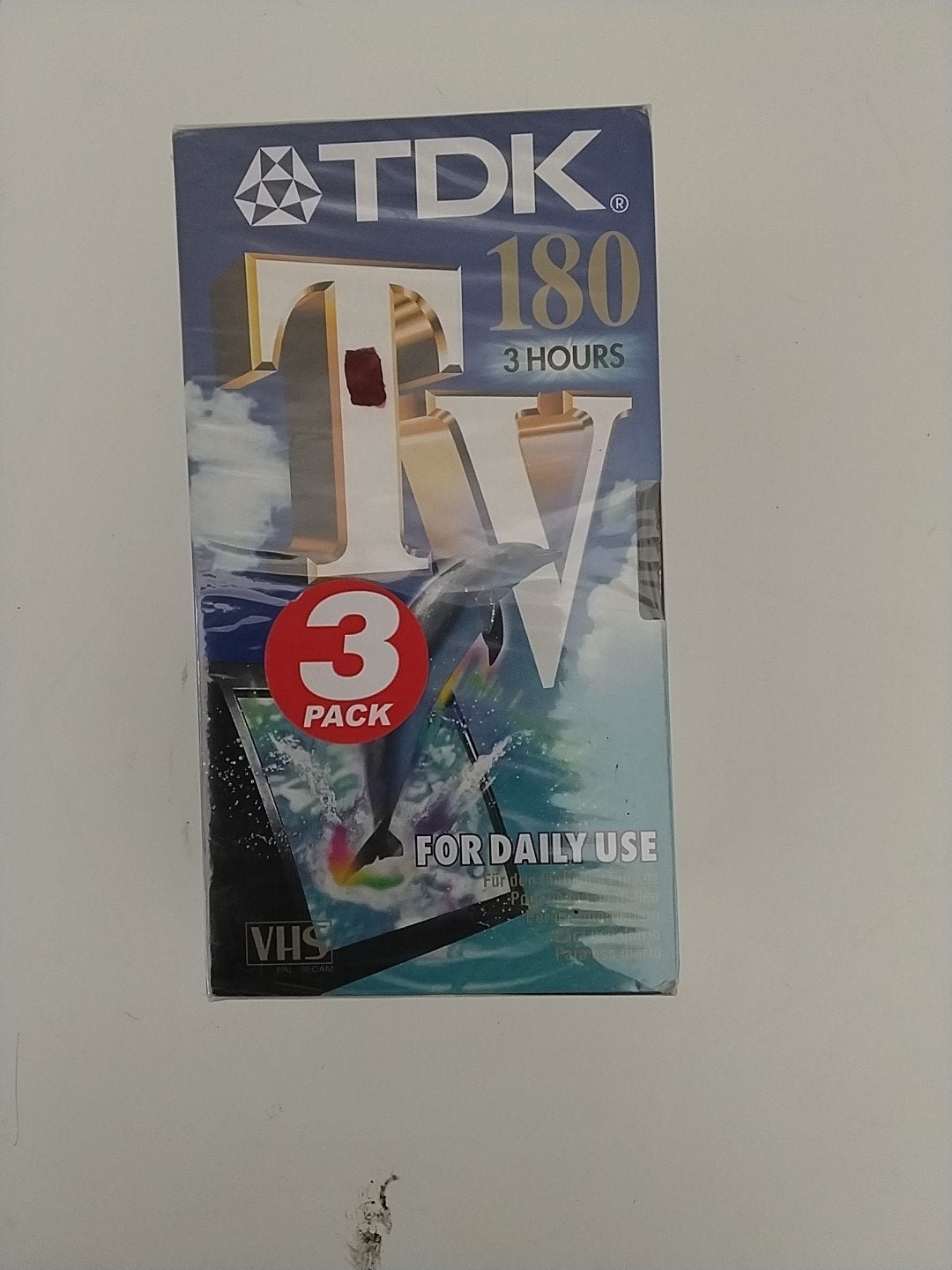 TDK TV 180 VHS videobanden - 3 stuks, nieuw in verpakking, Ophalen of Verzenden, Nieuw in verpakking, VHS, Boxset