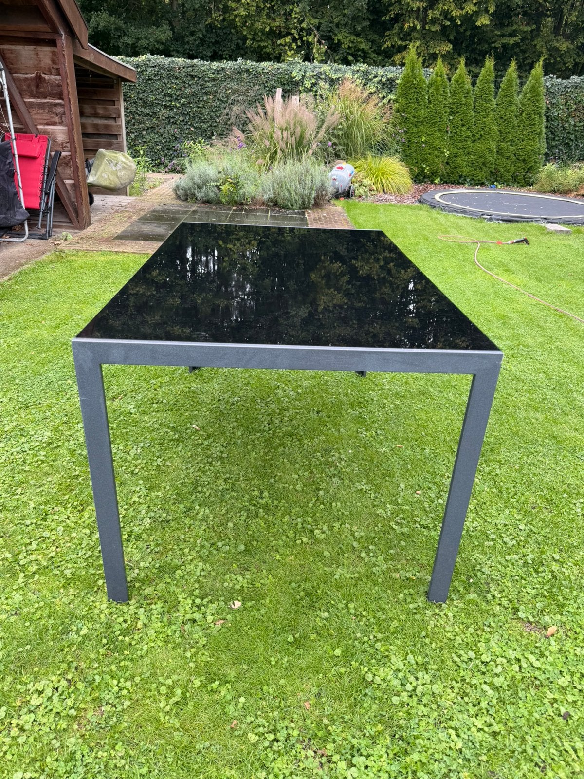 Tuintafel, Tuin en Terras, Ophalen, Gebruikt, Rechthoekig, Aluminium