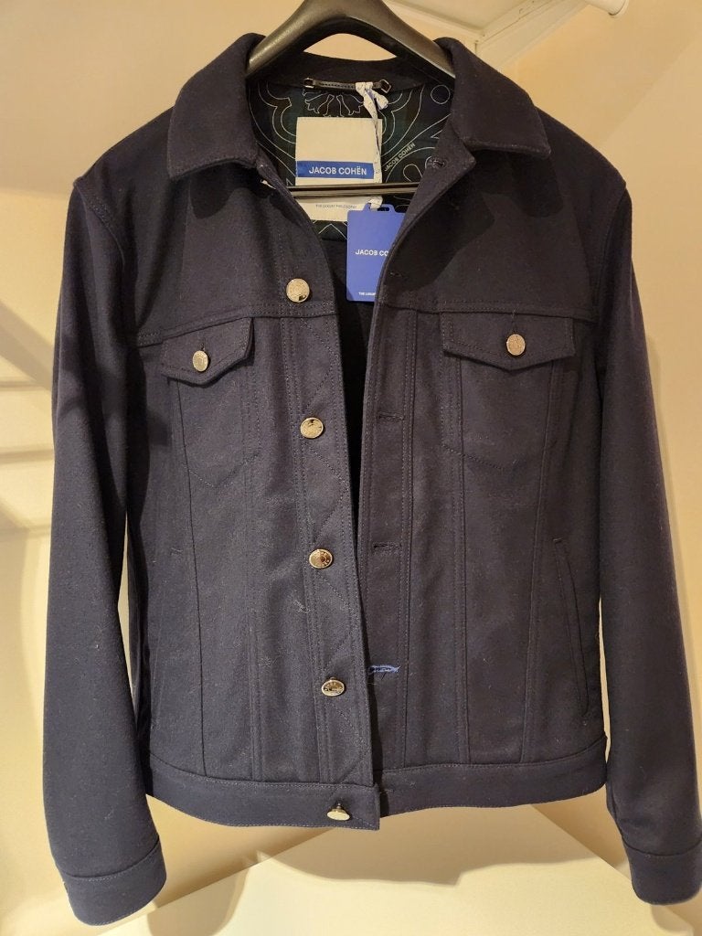 Jacob Cohën wollen jack kasjmier, navy, maat 54 (XL), nieuw, Maat 52/54 (L), Blauw, Nieuw, Ophalen of Verzenden