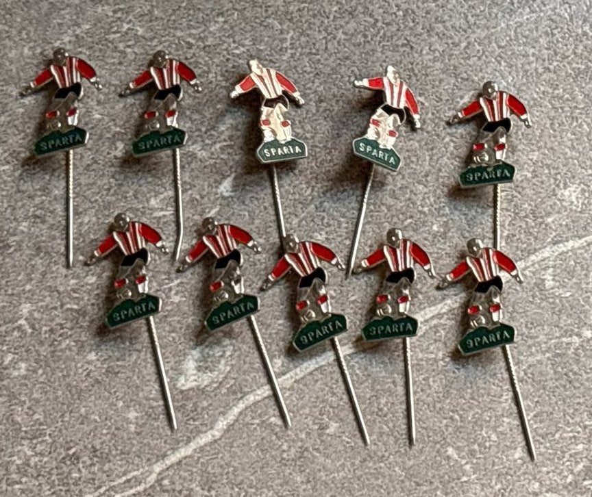 Vintage Sparta Speldjes - Set van 10, Ophalen of Verzenden, Nieuw, Sport, Speldje of Pin