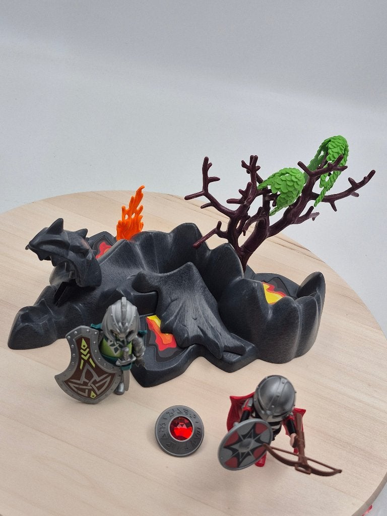Playmobil 4147 Draken rots met ridders, Ophalen of Verzenden, Gebruikt, Complete set