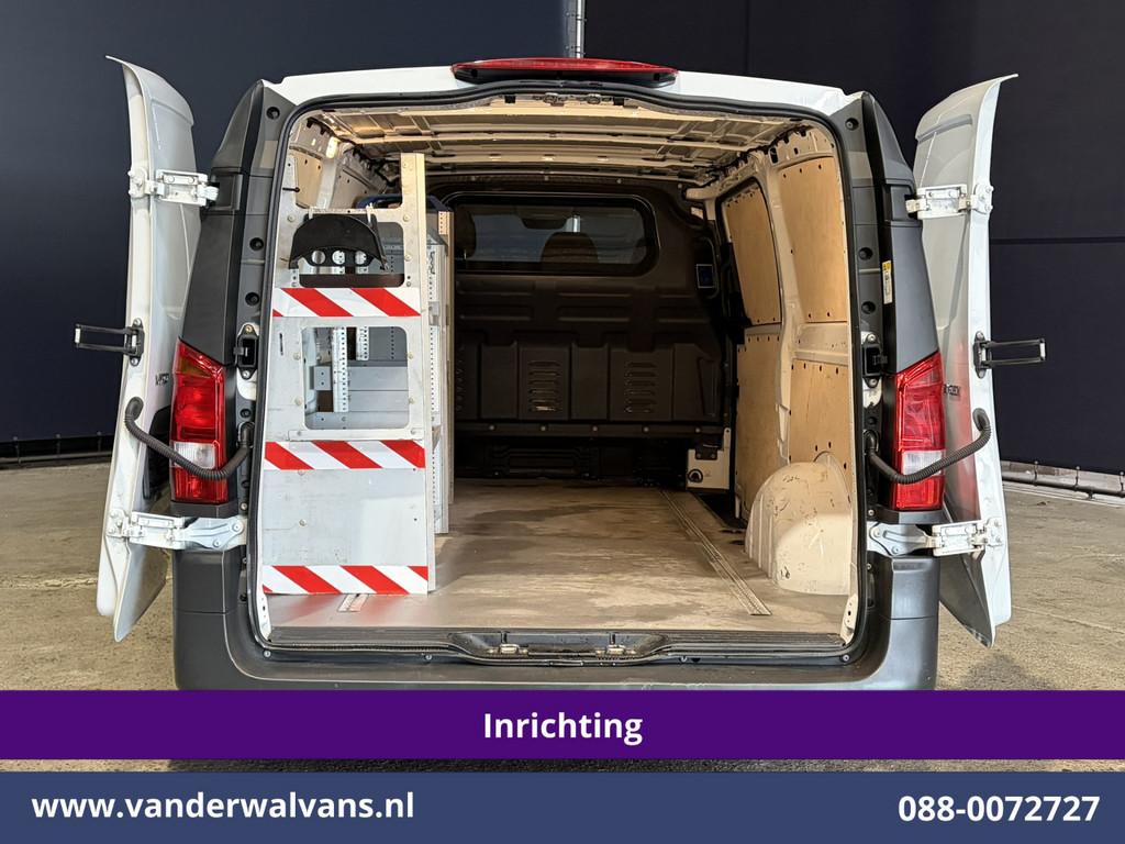 Mercedes-Benz Vito 116 CDI 164pk L3H1 inrichting Euro6 Airco, Auto's, Bestelauto's, Gebruikt, 4 cilinders, 2000 kg, Wit