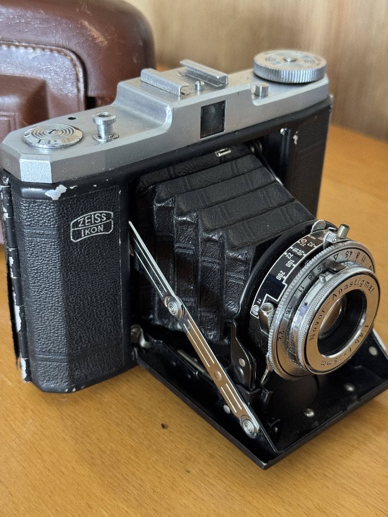 Zeiss Ikon Nettar 6x6 Opvouwbare vintage analoge camera, Audio, Tv en Foto, Fotocamera's Analoog, Ophalen, Gebruikt, Compact, Overige Merken