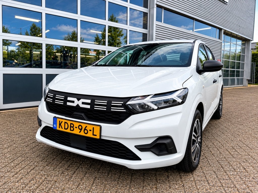 DACIA Sandero 1.0 TCe 90pk 5-drs Airco, Cruise, Sensoren, Auto's, 1025 kg, Gebruikt, Overige carrosserieën, Wit