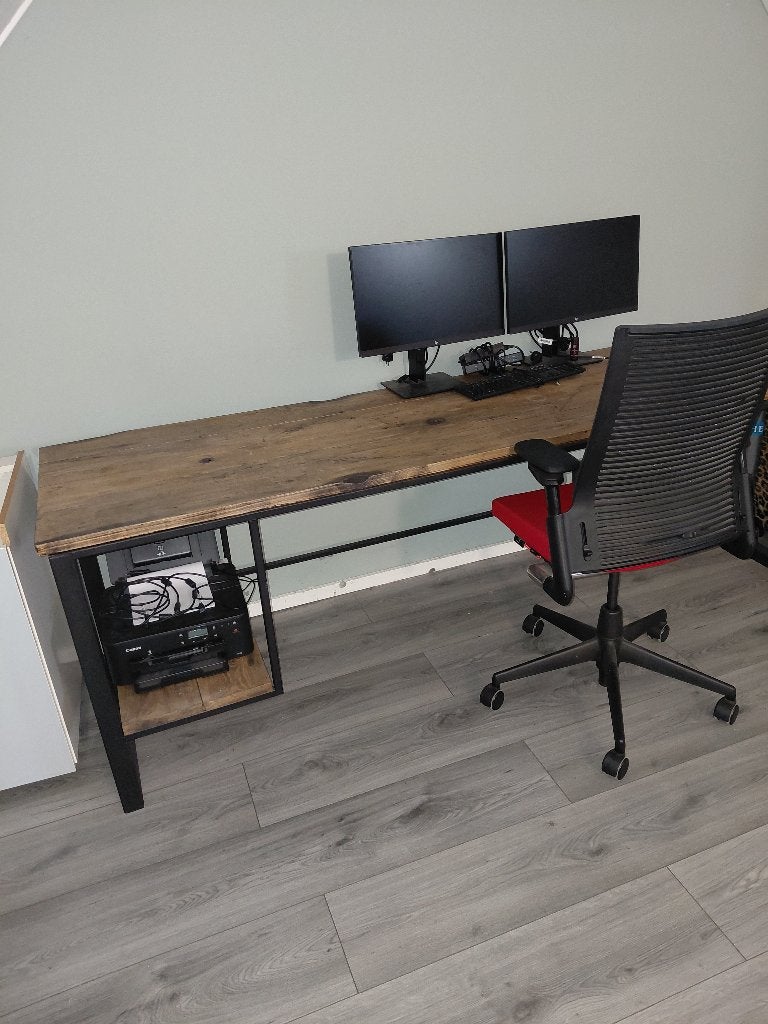 Bureau, Huis en Inrichting, Bureaus, Ophalen, Metaal, Zo goed als nieuw, Industrieel